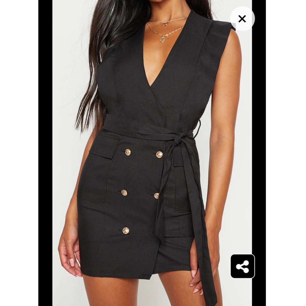NWT - Sleeveless Blazer Dress
